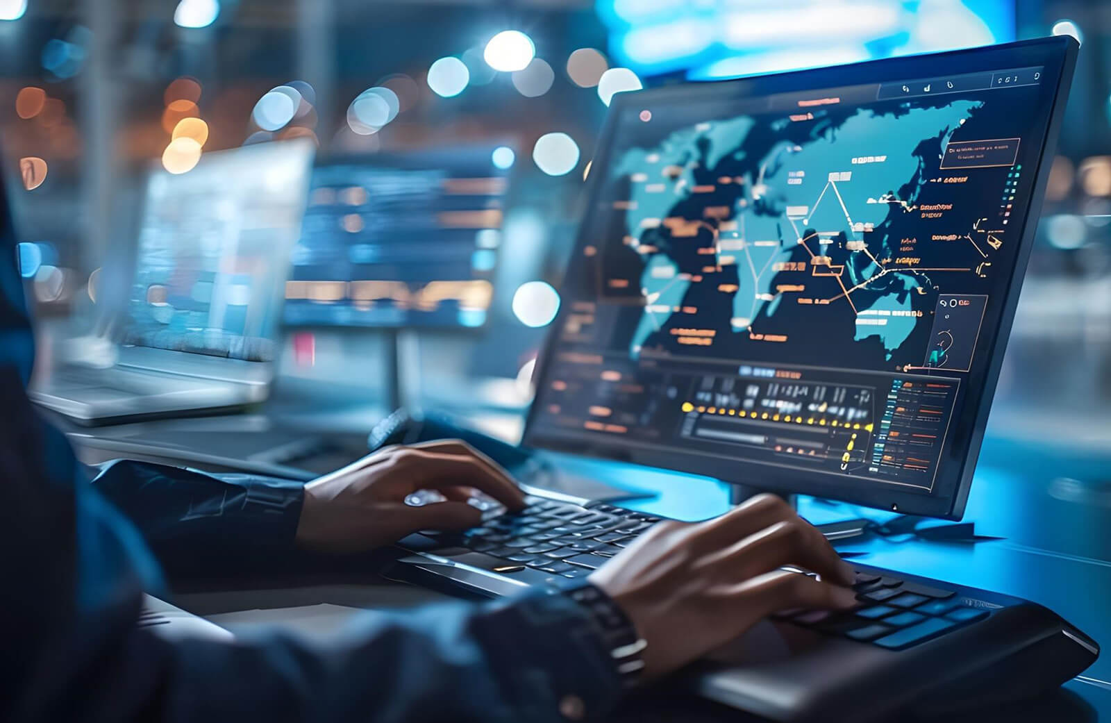 Person using computer